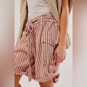 Free People Harrison Striped Shorts NWOT Size XS